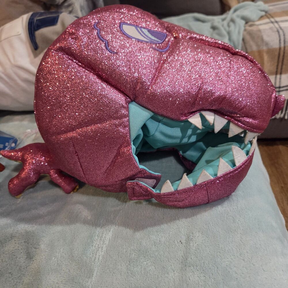 Universal Studios Jurassic Park Pink Glitter Dinosaur T-Rex Costume Hat